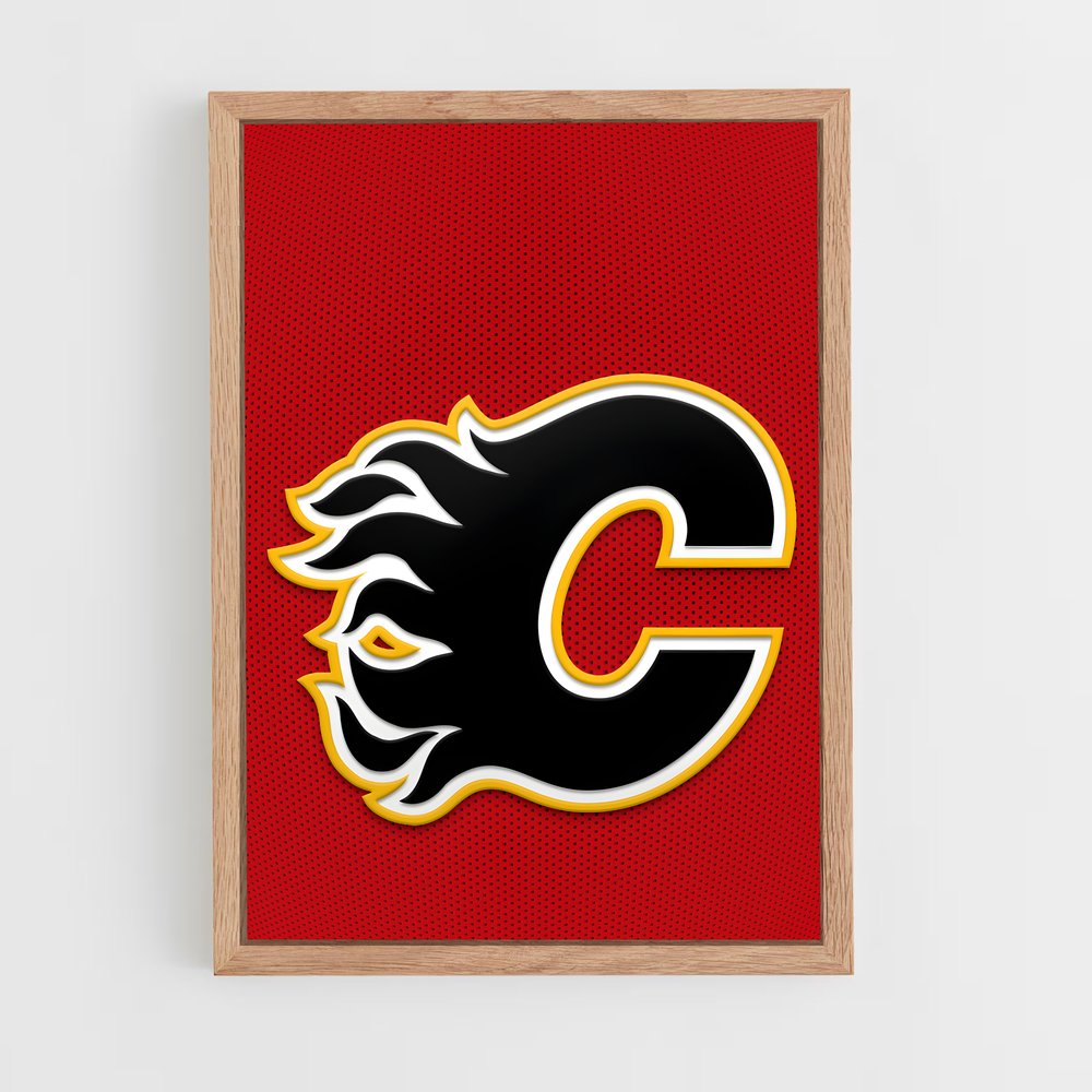 Poster Calgary flames NHL – affiche Hockey sur glace (vue 4)